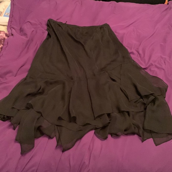 Cato Dresses & Skirts - Cato Black Layered Ruffle Skirt